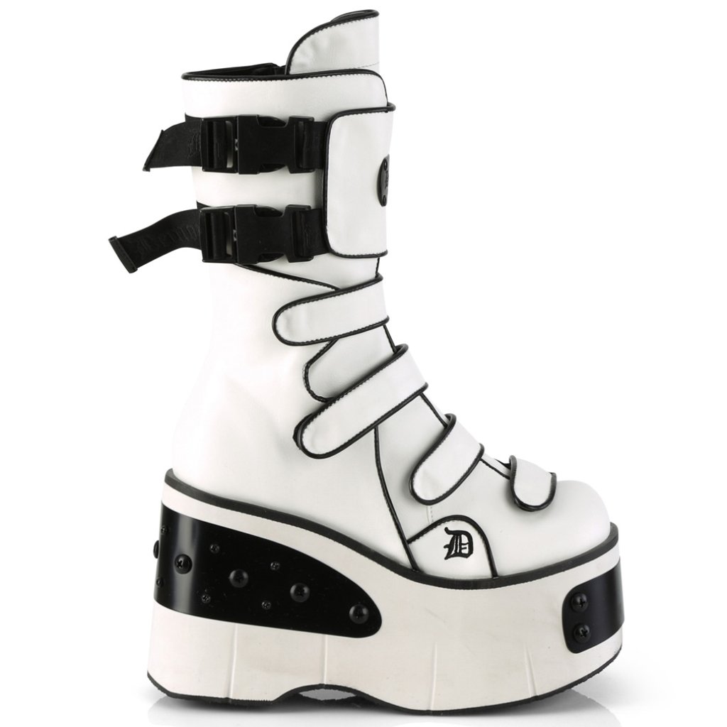 Goth Platform Shield Combat Lace Up Boots